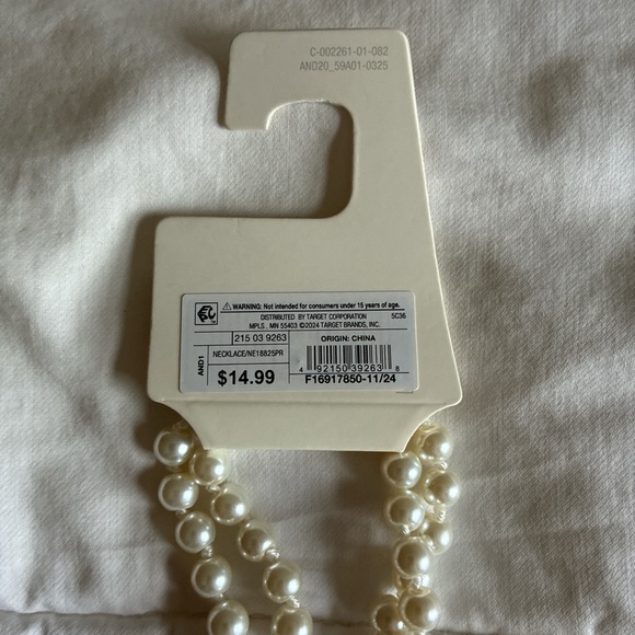 a new day Pearl Bead Long Necklace - Cream - Picture 3 of 3